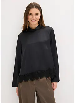 Blusa in satin fluente, bonprix