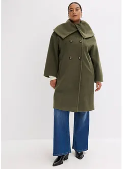 Cappotto a collo ampio in simil lana, bonprix