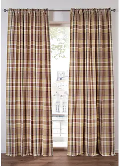 Tenda in cotone biologico a quadri (pacco da 1), bonprix