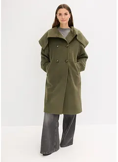 Cappotto a collo ampio in simil lana, bonprix