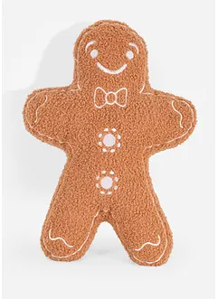 Cuscino arredo a forma di omino di pan di zenzero, bonprix