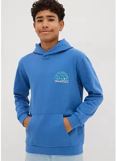 Felpa con cappuccio in puro cotone biologico, bonprix