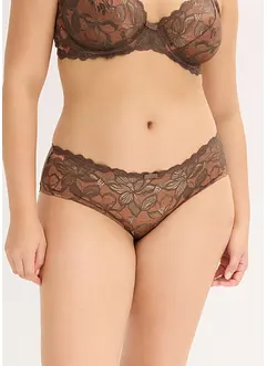 Culotte in pizzo bicolore, bonprix