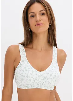 Reggiseno senza ferretto con cotone biologico morbido (pacco da 2), bonprix