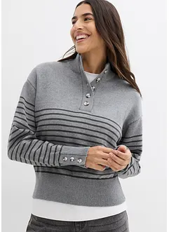 Maglione con bottoni, bonprix