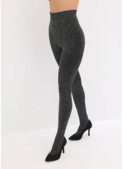 Collant termici in pile con filato glitterato, bonprix