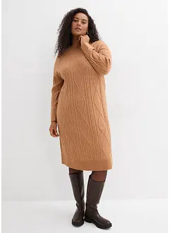 Abito in maglia a trecce, bonprix