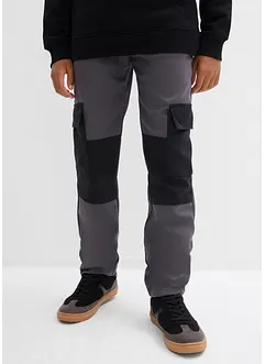 Pantaloni cargo in softshell, regolabili in vita, bonprix