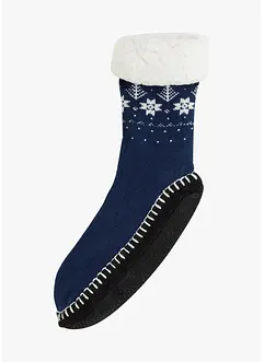 Calze antiscivolo da casa con suola cucita e fodera in peluche, bonprix