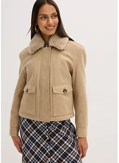 Giacca invernale in simil lana, bonprix