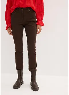 Pantaloni in twill di misto cotone elasticizzato, bonprix