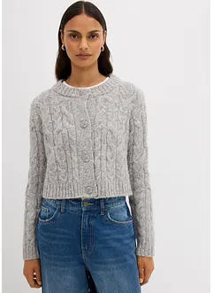 Cardigan in filato grosso di misto lana morbido, bonprix