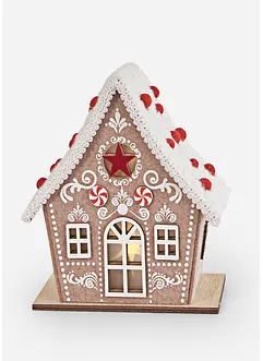 Decorazione LED a forma di casetta di pan di zenzero, bonprix