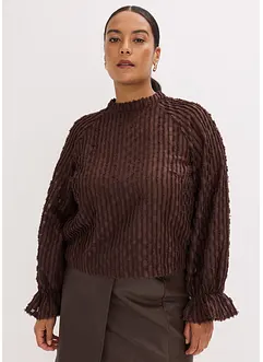 Blusa in materiale operato, bonprix