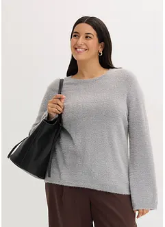 Maglione morbido con maniche ampie, bonprix