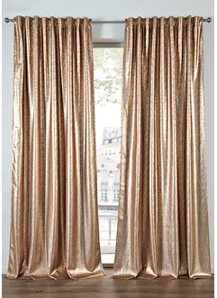 Tenda in velluto lucido, disponibile anche extra lunga (pacco da 1), bonprix