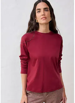 Maglia a maniche lunghe in misto seta, bonprix