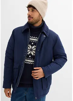 Giacca invernale imbottita con colletto in velluto a coste, bonprix