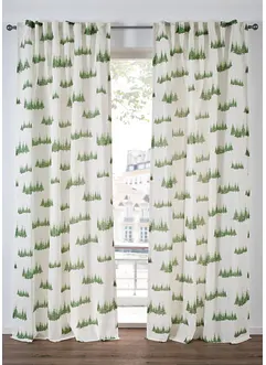 Tenda semitrasparente con abeti (pacco da 1), bonprix