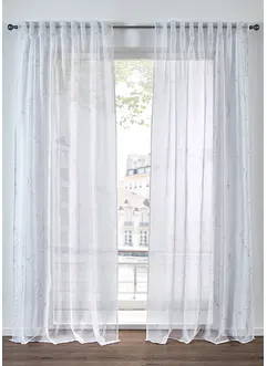 Tenda trasparente con fantasia lucida (pacco da 1), bonprix