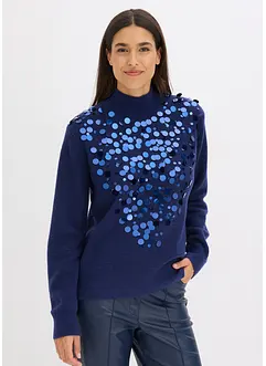 Maglione con paillettes, bonprix
