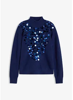 Maglione con paillettes, bonprix