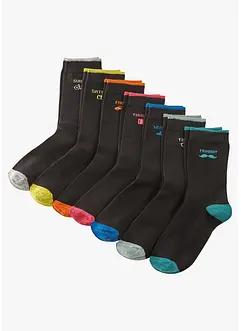 Calzini con i giorni della settimana (pacco da 7 paia) in cotone biologico, bonprix