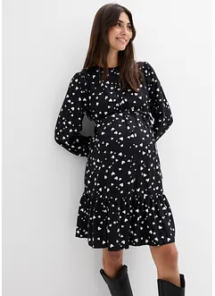 Abito prémaman / da allattamento a cuori in pura viscosa, bonprix