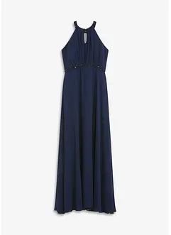 Abito lungo con applicazione di perle, bonprix