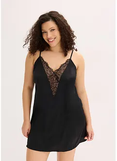 Sottoveste di satin con filato glitterato, bonprix