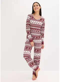 Pigiama in puro cotone biologico, bonprix