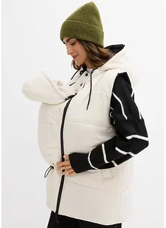 Gilet prémaman 4 in 1 foderato e double face con inserto babywearing, bonprix