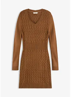 Abito in maglia a trecce, bonprix