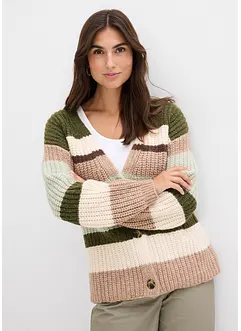 Cardigan in filato grosso con colori sfumati, bonprix