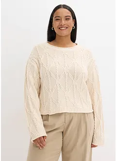 Maglione in misto cotone, bonprix