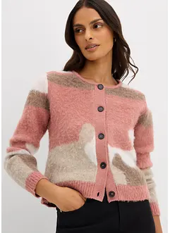 Cardigan fantasia con abbottonatura, bonprix