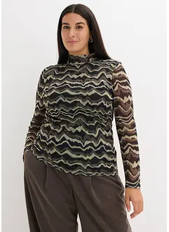 Maglia a maniche lunghe in morbido mesh, bonprix