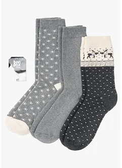 Calzini termici con cotone biologico (pacco da 3 paia), bonprix