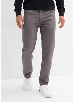 Pantaloni termici elasticizzati con fodera in flanella straight, regular fit, bonprix