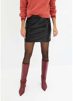 Gonna corta in similpelle, bonprix