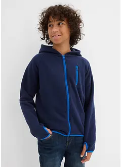 Giacca in pile con dettagli a contrasto, bonprix