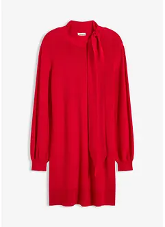 Abito in maglia con fiocco in misto viscosa morbido, bonprix