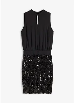 Abito midi con paillettes, bonprix