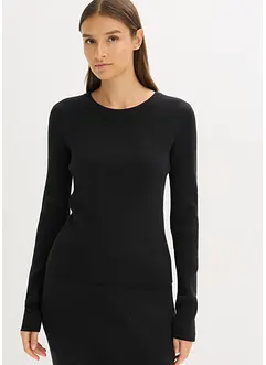 Maglione morbido in filato fine misto viscosa, bonprix