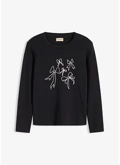 Maglia a maniche lunghe in puro cotone biologico, bonprix