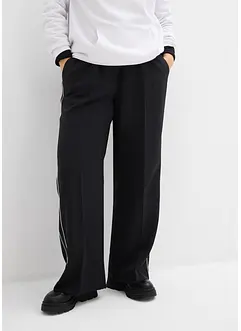Pantaloni a palazzo con bande decorative, bonprix