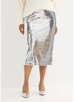 Gonna midi in paillettes, bonprix