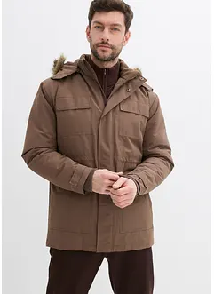 Parka imbottito e foderato in pile con cappuccio staccabile, bonprix