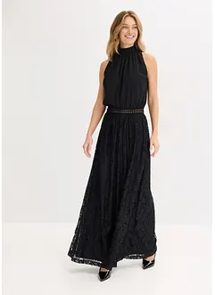 Abito lungo con gonna in pizzo, bonprix