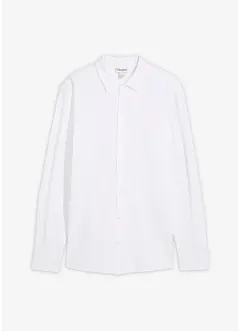 Camicia super elasticizzata in piquet di cotone, slim fit, bonprix